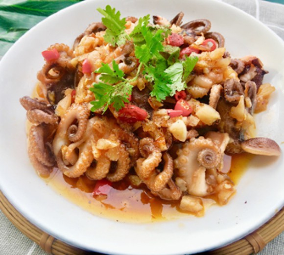 Bạch Tuột Xào Bơ Tỏi 120k - 150k - 200k 