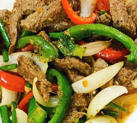 Bò xào hương cần 