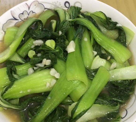 Cải thìa xào tỏi  