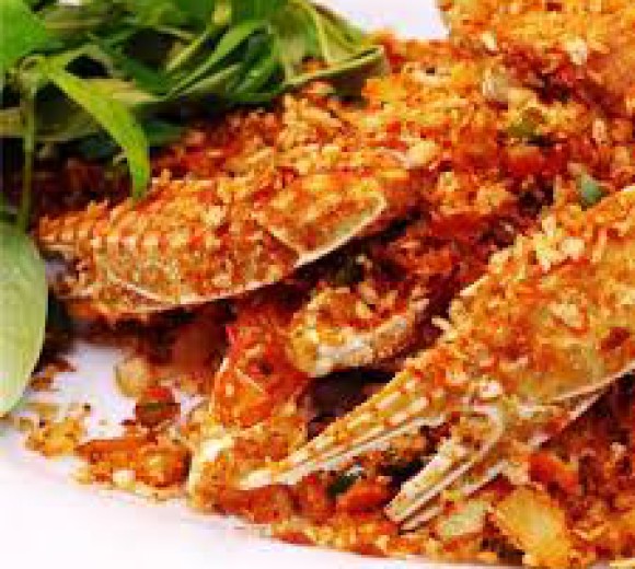 Càng ghẹ cháy tỏi 