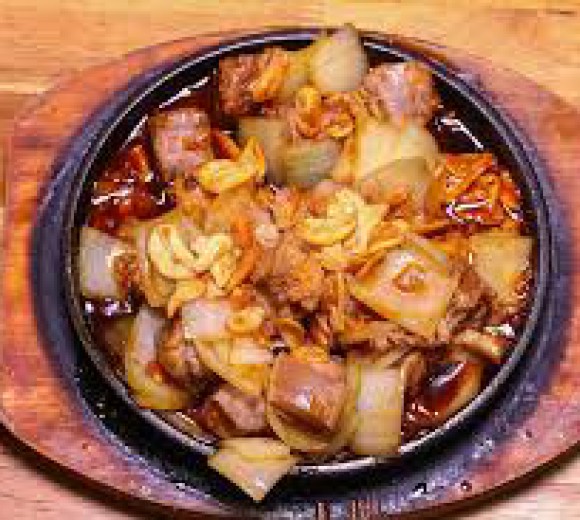 Lưỡi heo cháy tỏi 