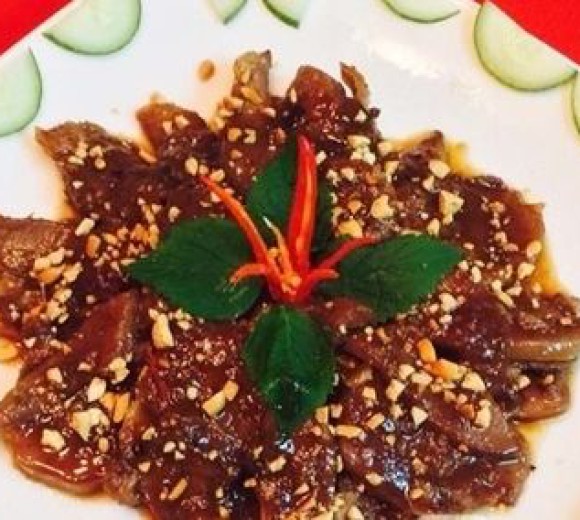Lưỡi heo chiên nước mắm 