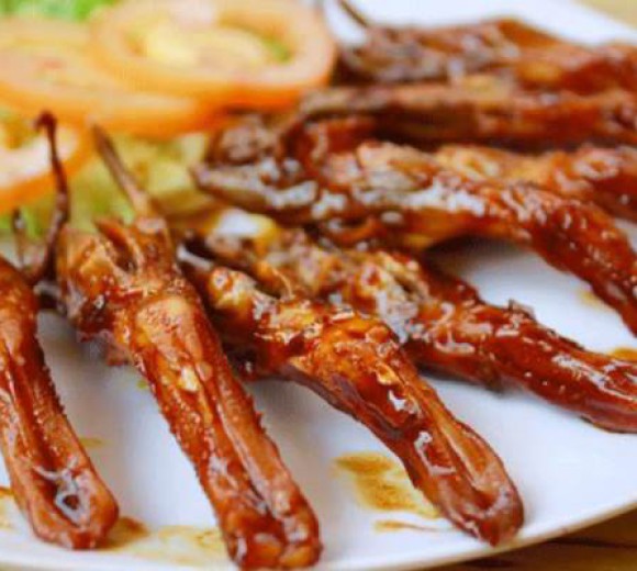 Lưỡi vịt nướng  