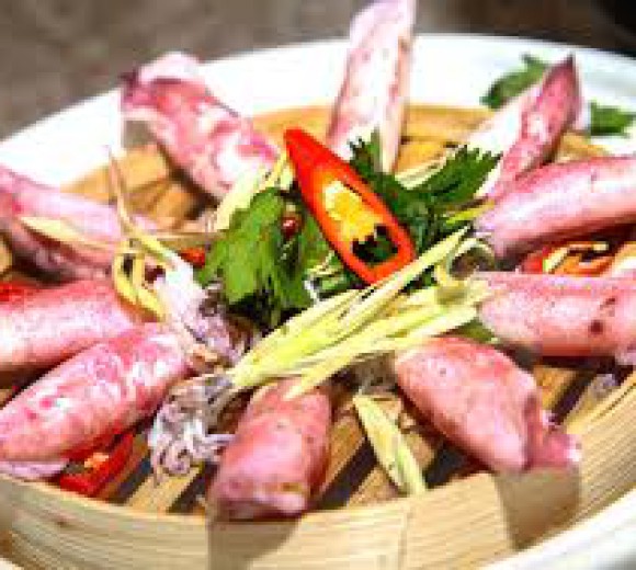 Mực Ống Hấp Gừng 