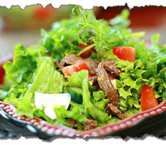 Sà lách trộn dâù dấm bò 