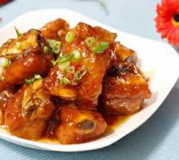 Sườn non xào chua ngọt 
