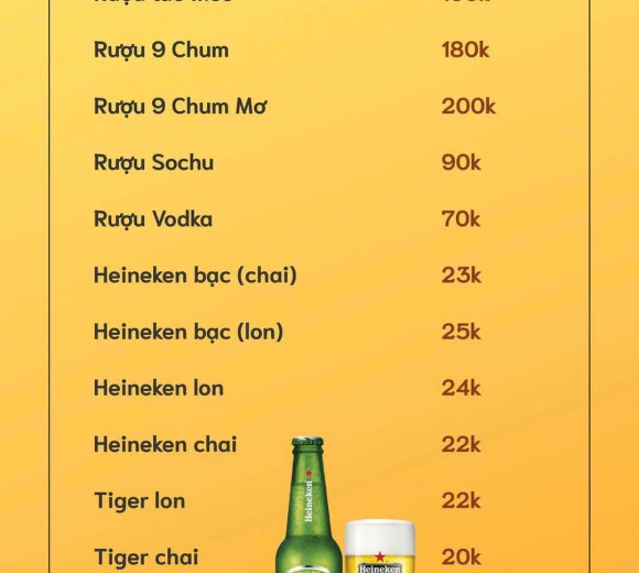 Thực đơn Đồ uống 