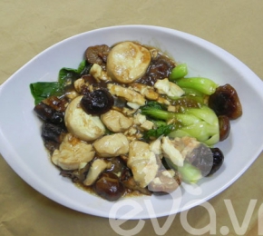 Đậu hũ sốt nấm đông cô