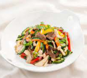 Khổ qua xào nấm