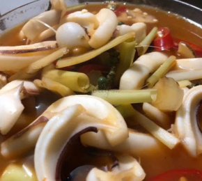 Mực Tươi Hấp Thái