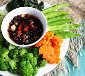 Rau thập cẩm luộc kho quẹt