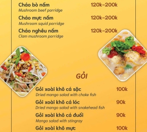 Thực đơn Cháo - Gỏi