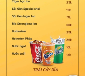 Thực đơn Đồ uống - Trái cây dĩa