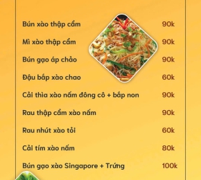 Thực đơn Món chay