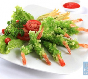 Tôm chiên cốm