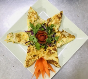 Tủy bò chiên trứng